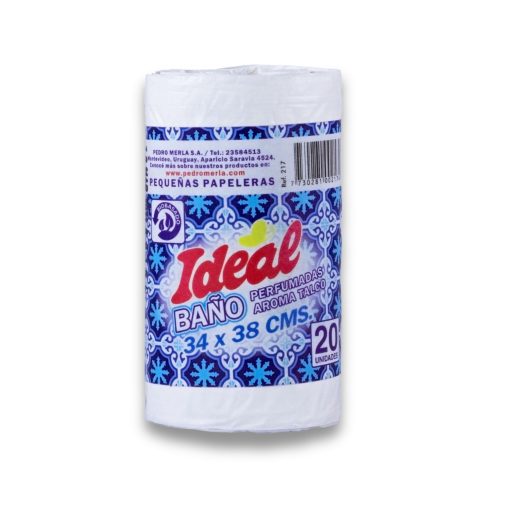 Bolsa en Rollo Ideal con Aroma Talco 34x38 Cm 20 Un