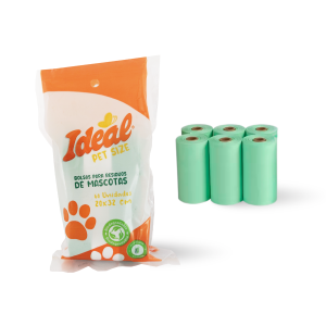 Pack X120 Bolsas Mascota Biodegradables Con Aroma Citronella