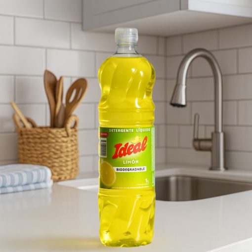 Detergente Ideal Limón 1000 ml + Esponja GRATIS - Imagen 2