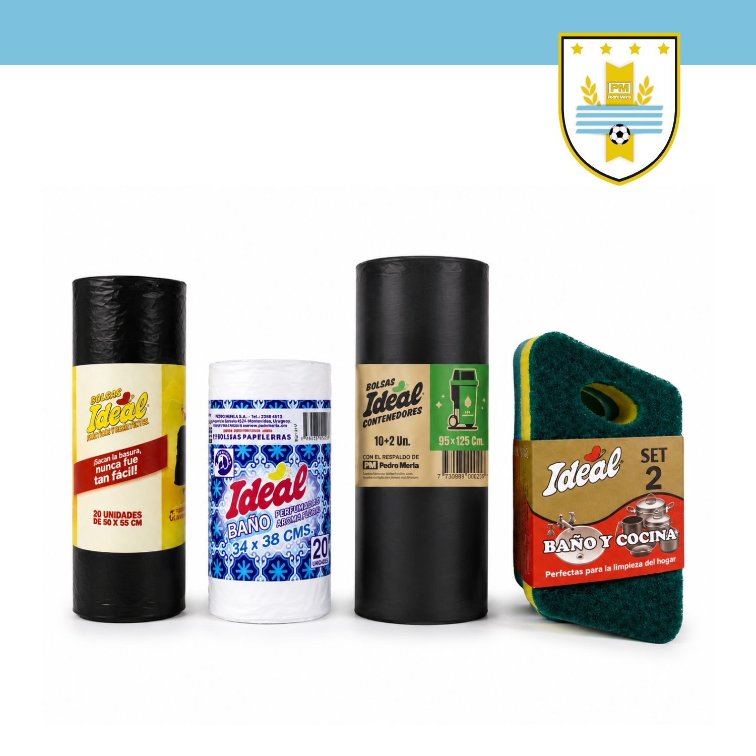 ESPONJAS + ROLLOS DE BOLSAS PARA BAÑO, COCINA Y CONTENEDOR