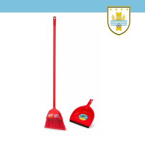 ESCOBA IDEAL CLASICA ROJA + NUEVA PALA CLIP IDEAL