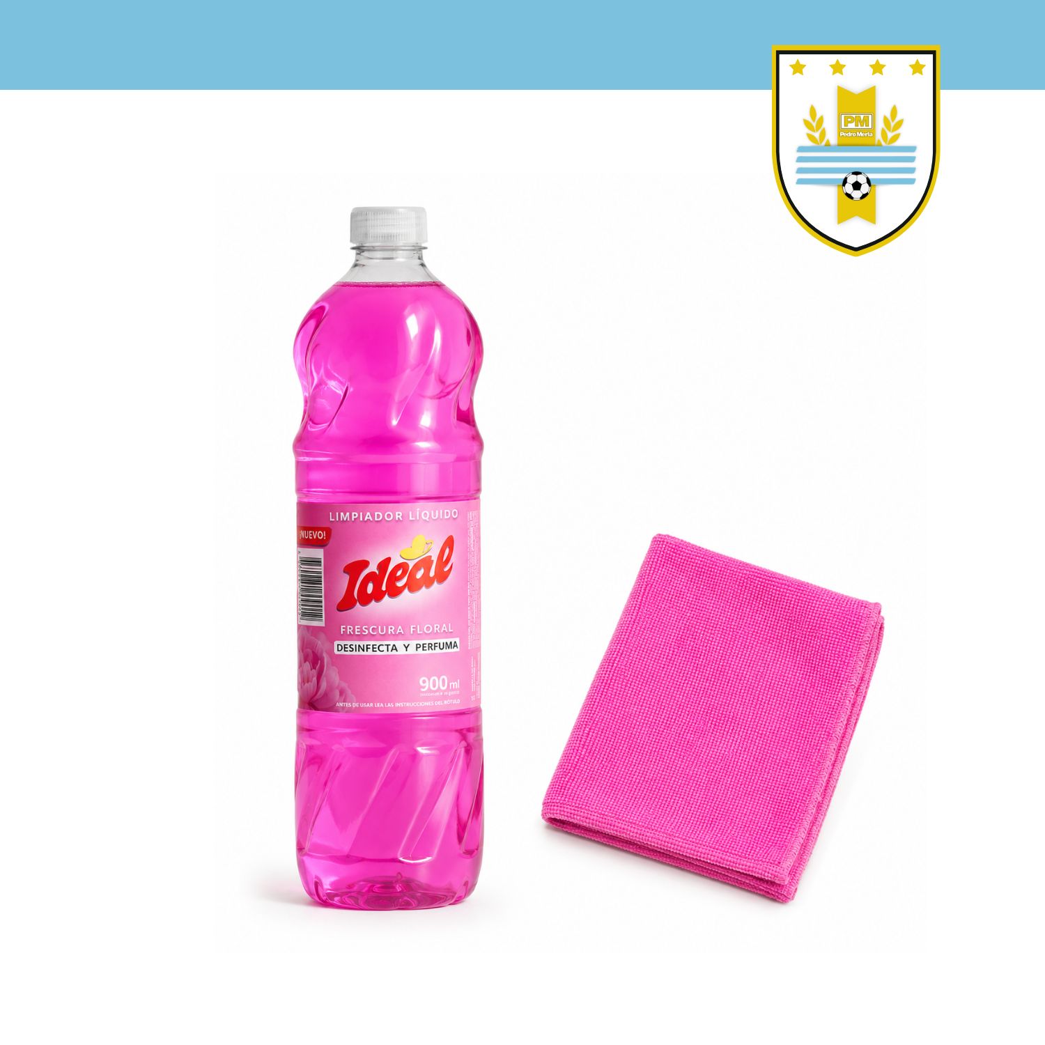 MICROFIBRA 30 x 30 cm + LIMPIADOR IDEAL FRESCURA FLORAL 900 ml